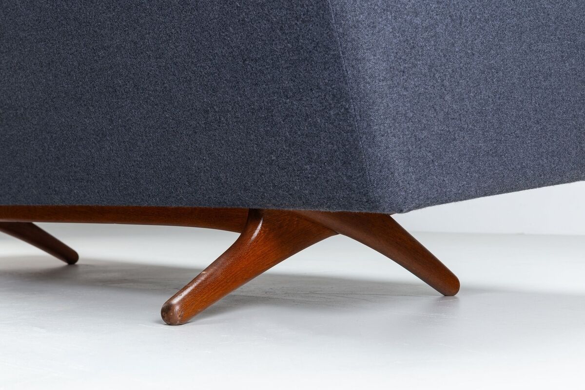 Illum Wikkelso ML-90 three-seater sofa Laursen Denmark 1960