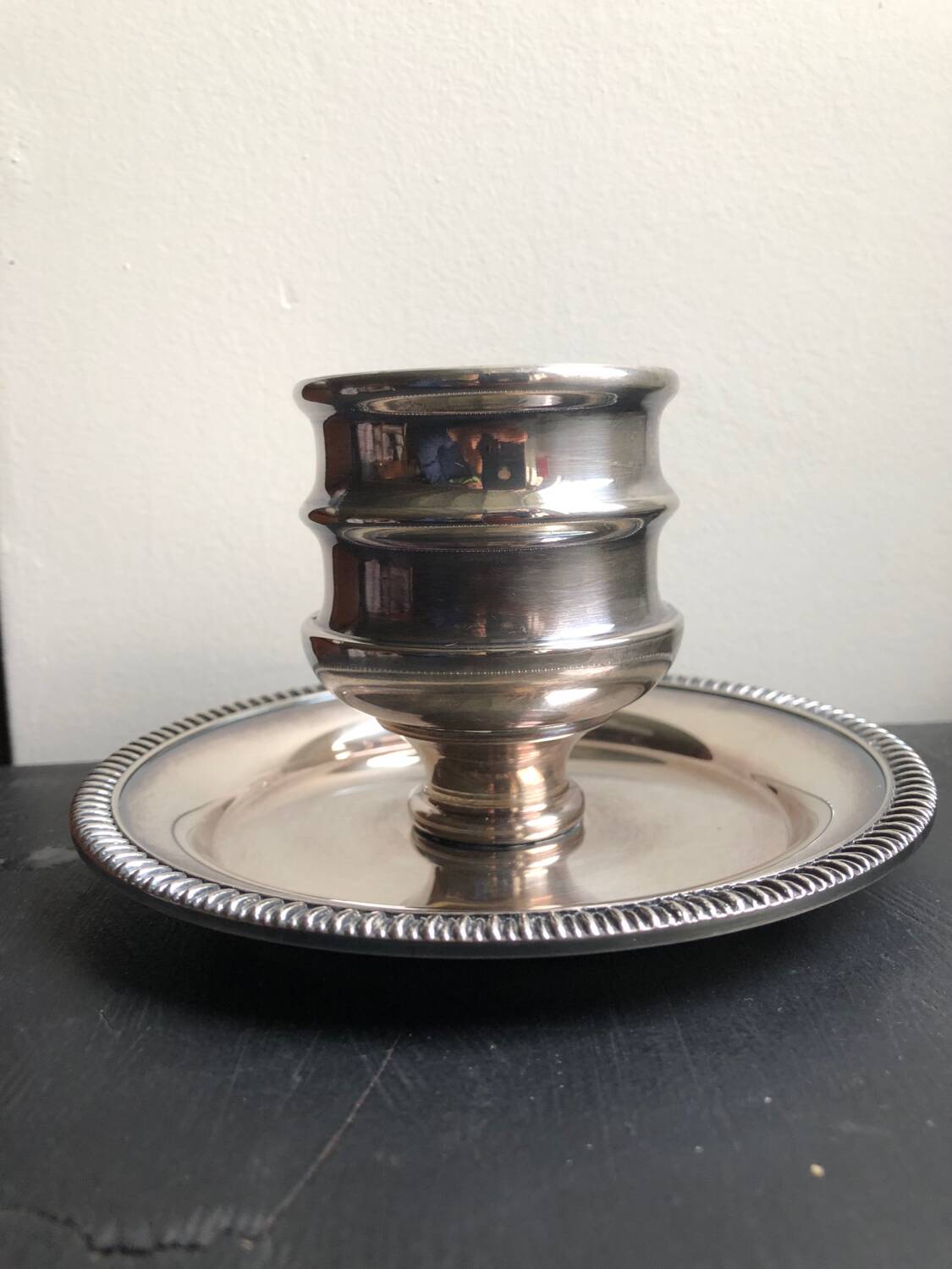 Silver-plated candlestick
