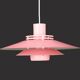 Great pink restored Danish ceiling lamp *** Danish design *** unique *** Denmark 1970's