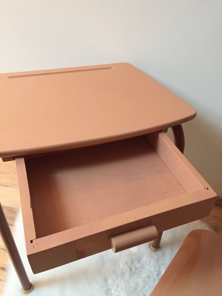 School set MCA 300 armchair and MCA 322 desk by Jacques Hitier, 1950's
