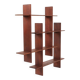 Rare, sculptural teak wall shelf / Mid-century Danish modern design / 1960s minimalism