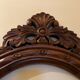 Wooden oval frame