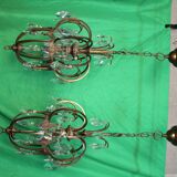 Par of Gilt bronze Chandelier C.1900 Italy