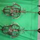 Part of a gilded bronze chandelier, Italy around 1900.