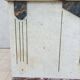 Central island shop counter in marble and oak, Art Deco period.