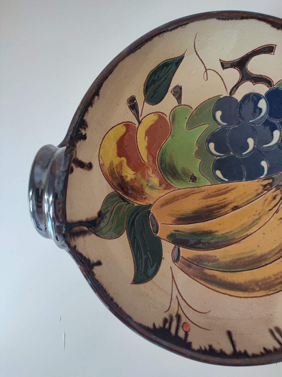 Glazed terracotta bowl