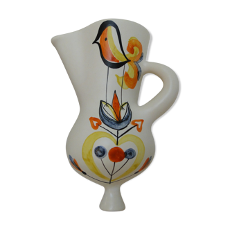 Vintage Bouquetière Vase By Roger Capron Vallauris France 1953-1965
