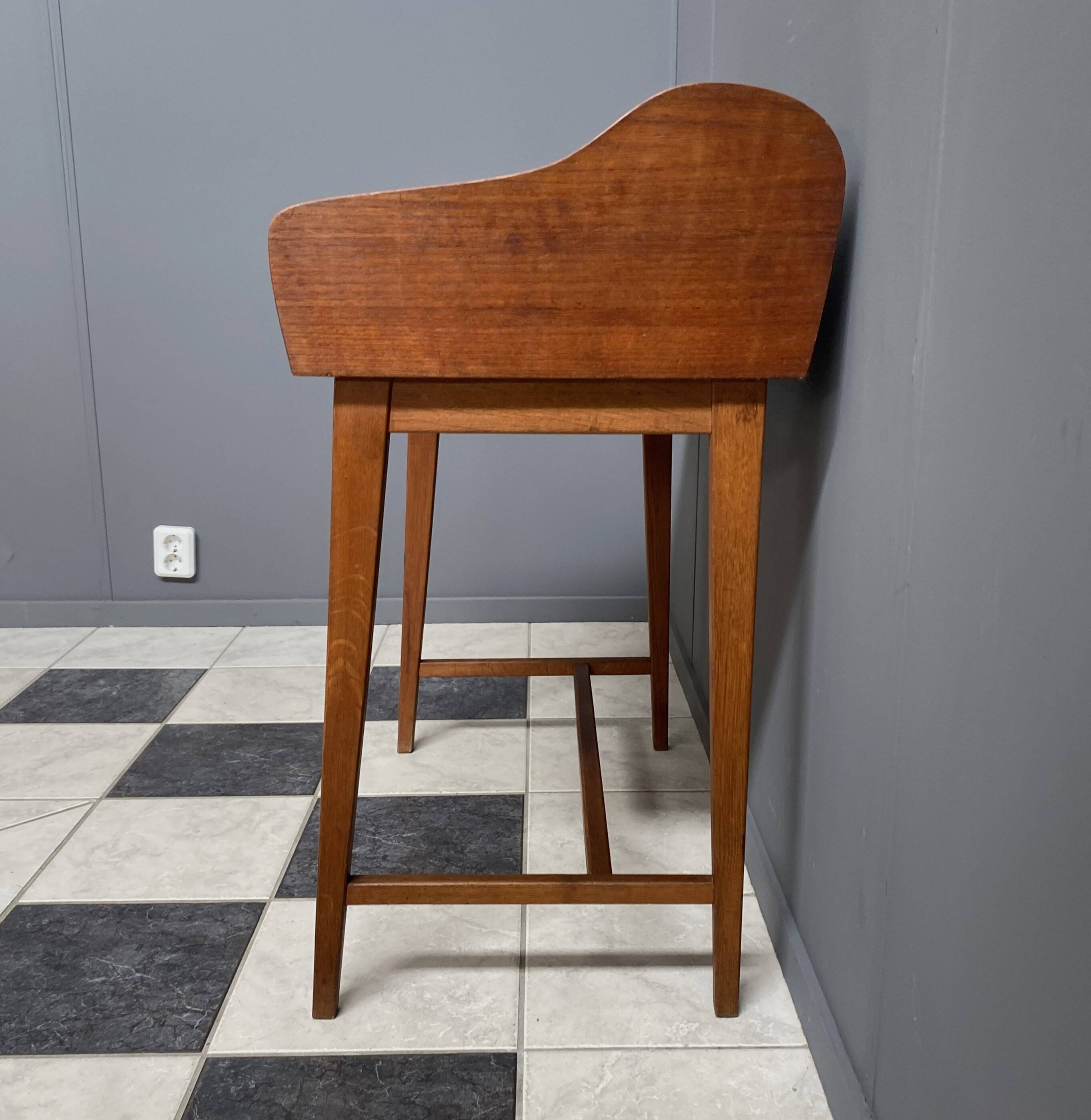 Teak desk with rolup top 1960s denmark
