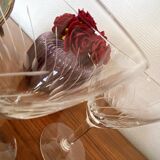 Set de 2 verres à eau en verre gravé 14 cl