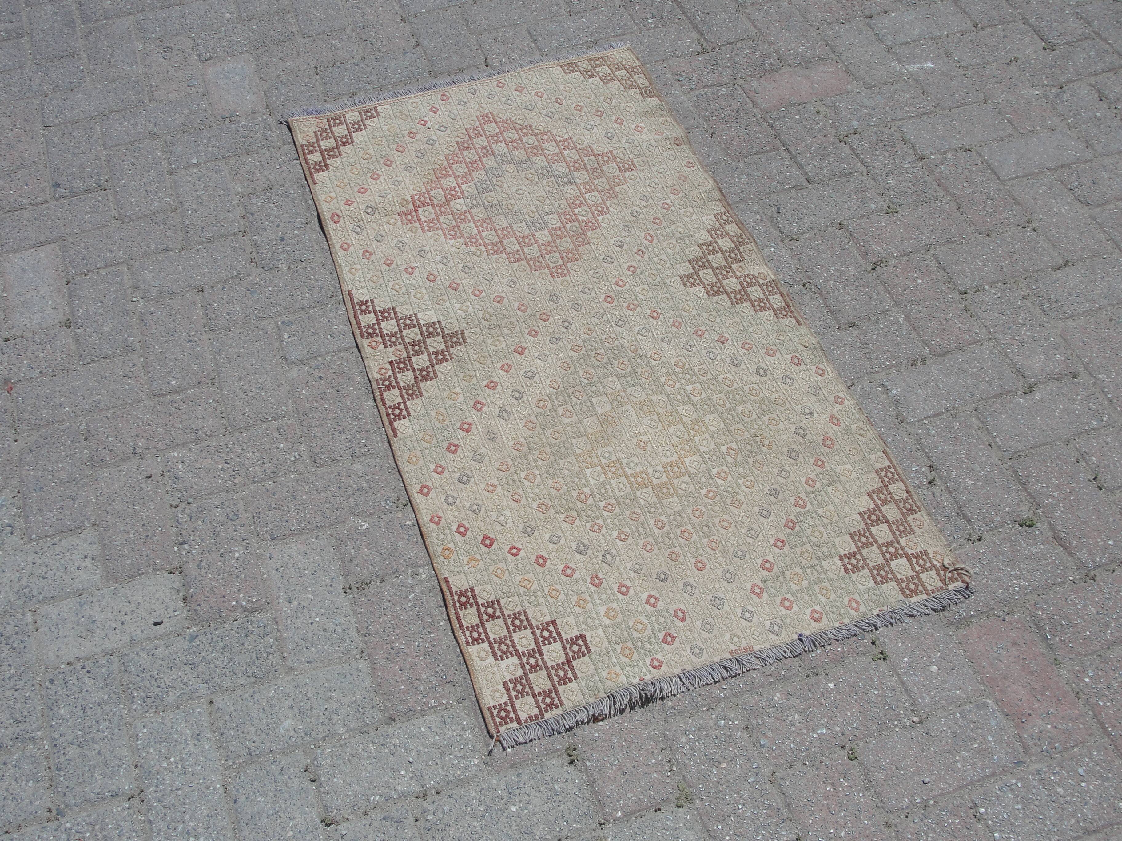 Handmade small kilim rug 64cm x 122cm
