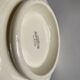 Sarreguemines ivory ivory pastry plate with godrons