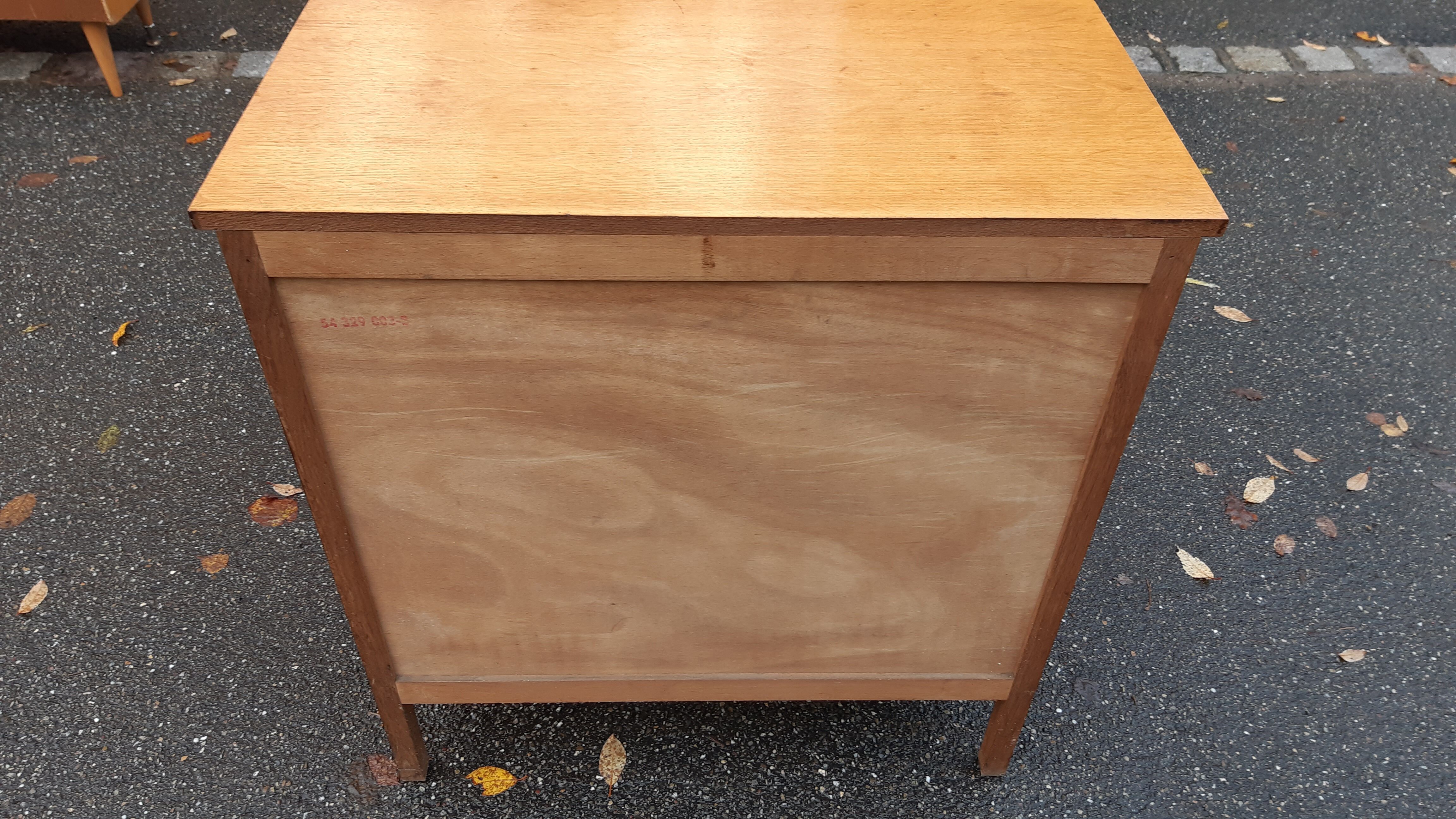 Vintage chest of drawers compass feet