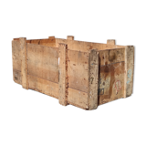 Industrial box in raw fir wood shipping SNCF bicycle equipment Necto 50s 1950s