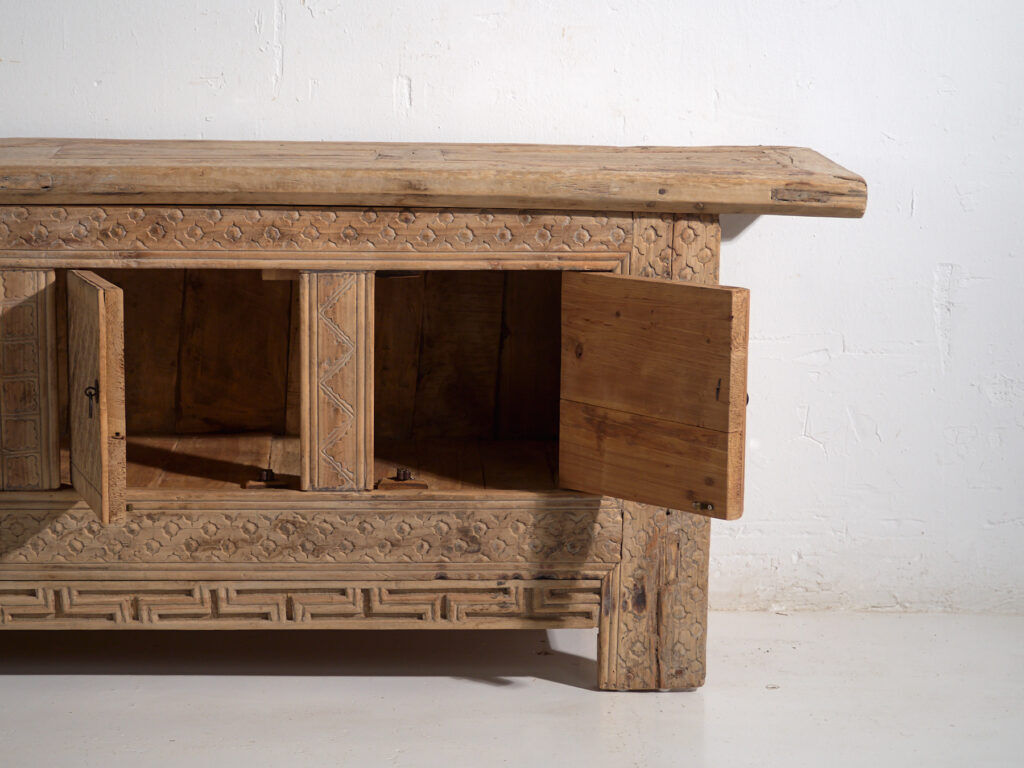 Antique carved pine buffet – China, circa 1900