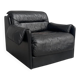 Black leather lounge chair by Dreipunkt, 1970s