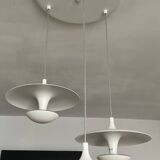 Suspension cascade design 3 white metal saucers