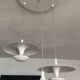 Suspension cascade design 3 white metal saucers