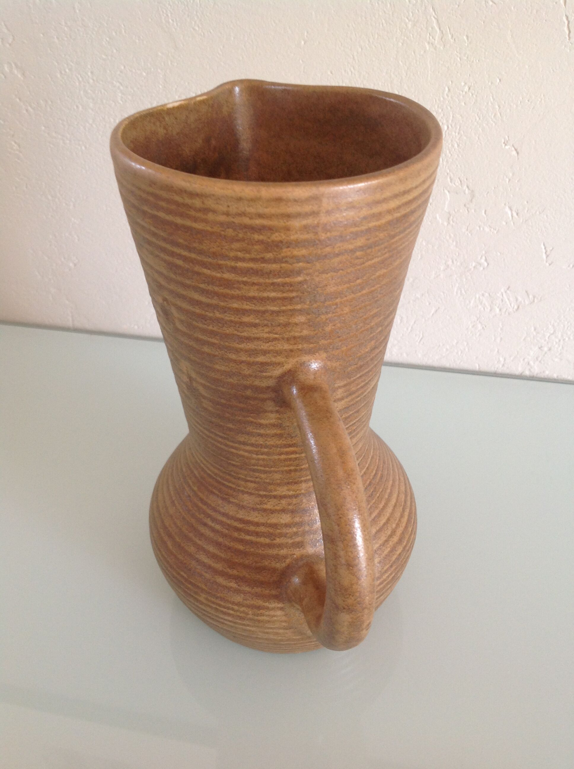 Pitcher vintage ceramic long neck