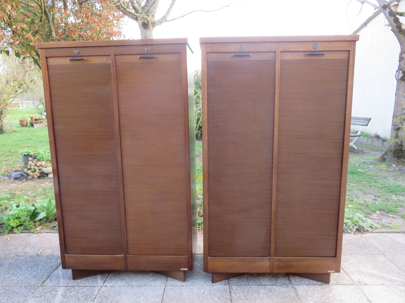 Pair of curtain burwood 50s binders