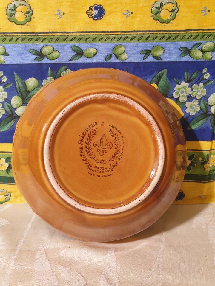 Ceramic salad bowl Les Faïences Haute Provence