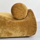 Fauteuil ocre graphique