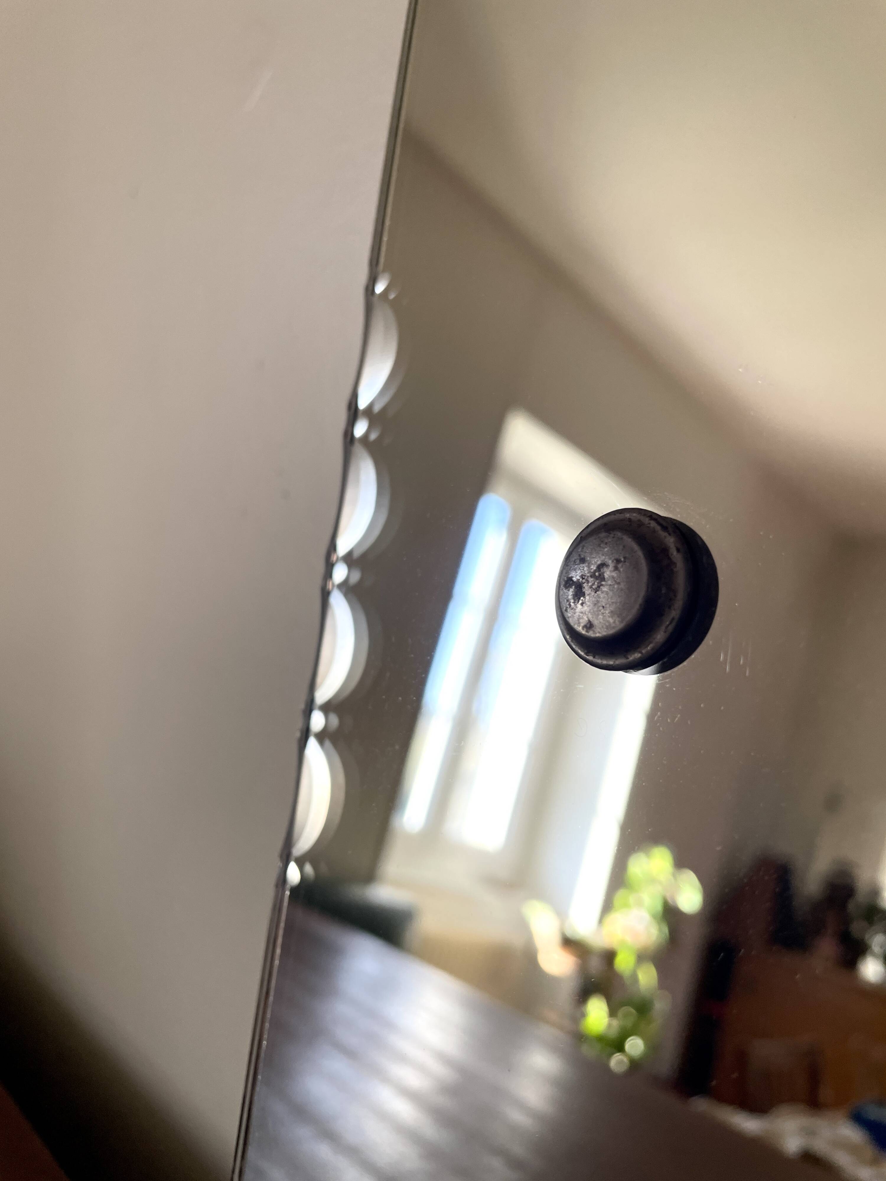 Beveled octagonal mirror, 1930