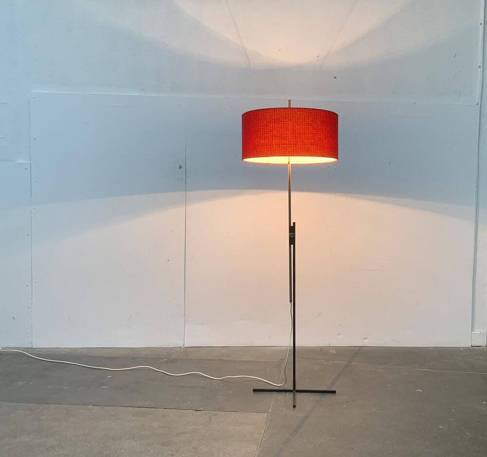 Mid-century German minimalist floor lamp by Kaiser Idell / Kaiser Leuchten.