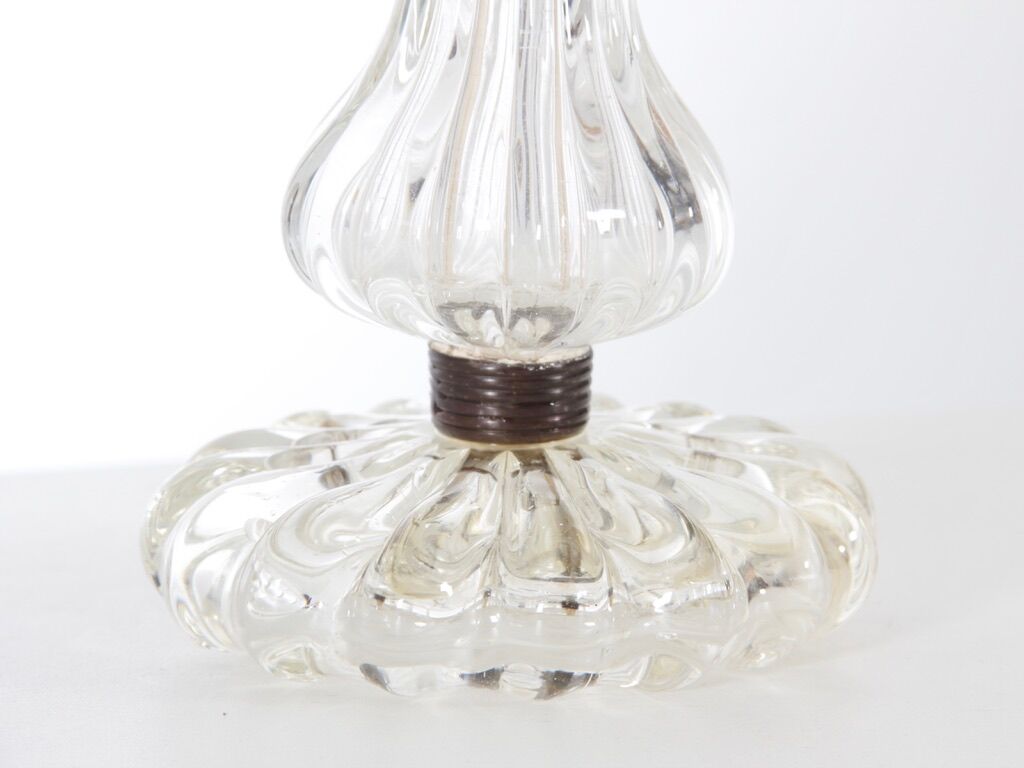 Pair of crystal table lamps
