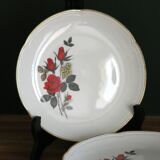 6 dessert plates from Moulin des loups, "Carmen" model, in very good condition