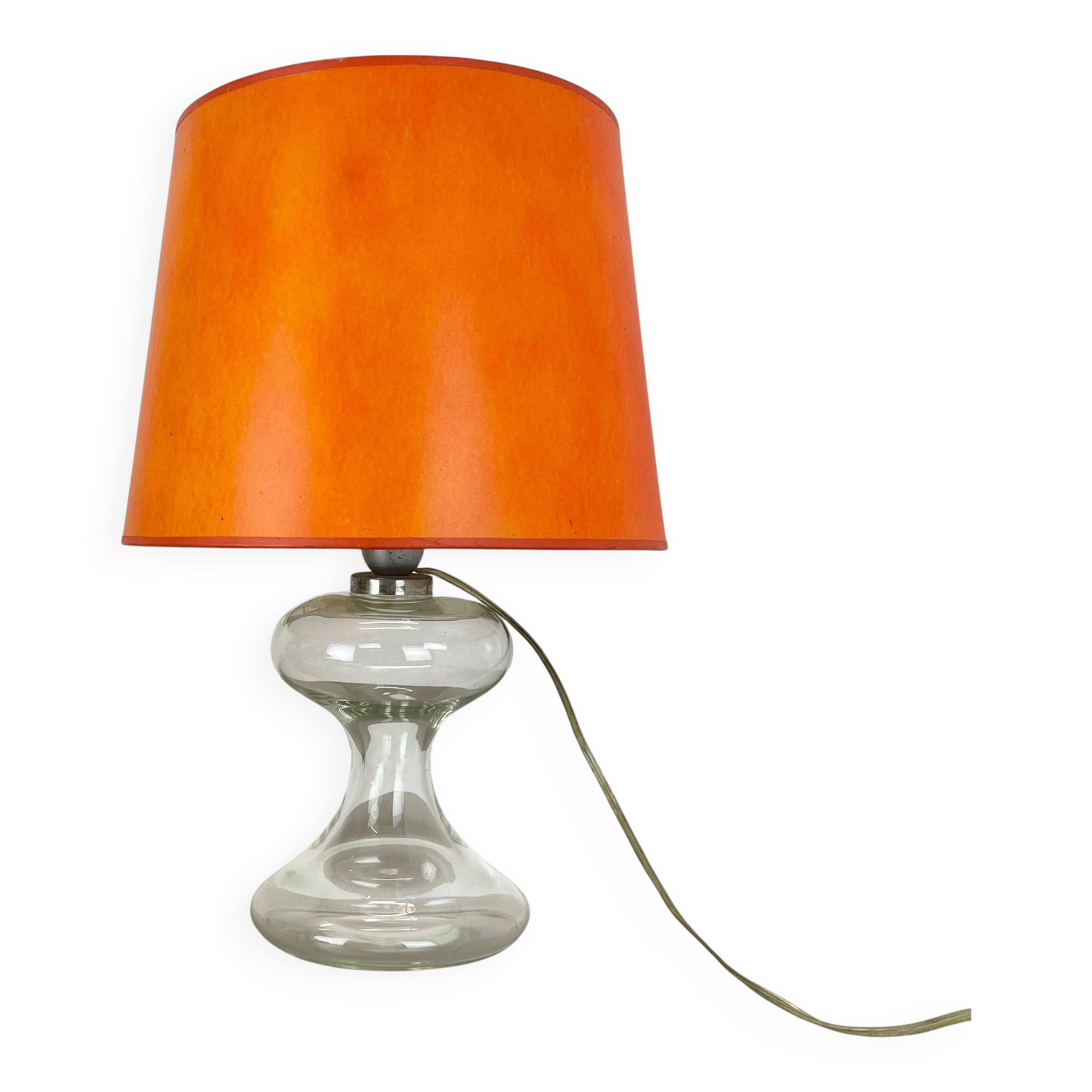 Modern Design M Lucid Glass Table Lamp Base ML 1 by Ingo Maurer, Germany, 1960s