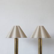 Lampes de table en laiton scandinave, années 1960, ensemble de 2