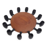 Digsmed teak and metal candle holder for 12 candles