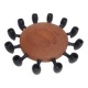 Digsmed teak and metal candle holder for 12 candles