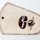 Exceptional ashtray lamp ceramic white and bordeaux 1950 vintage rockabilly 50's lamp