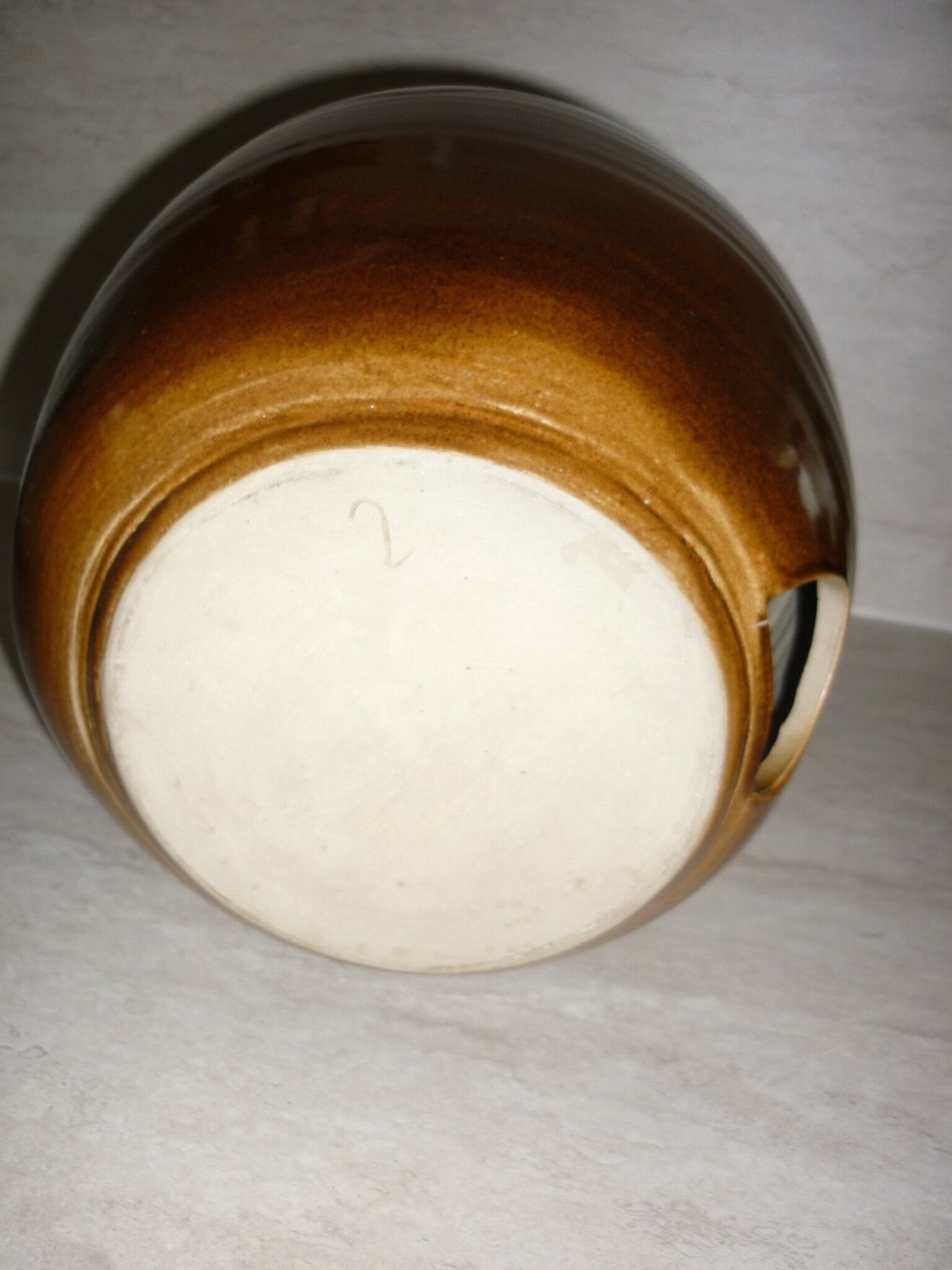 Vintage ceramic openwork ball lamp foot