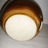 Vintage ceramic openwork ball lamp foot