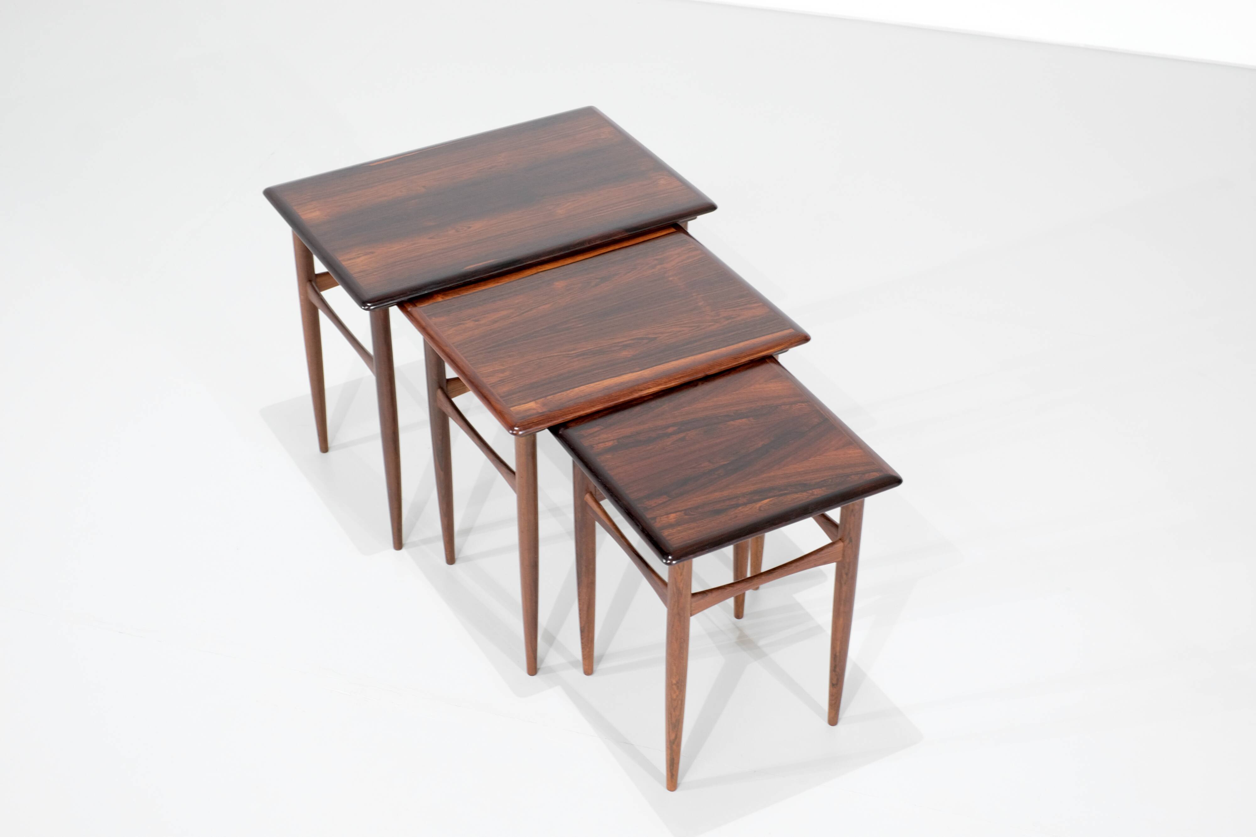 Side tables by Kai Kristiansen for Skovmand & Andersen Denmark 1960