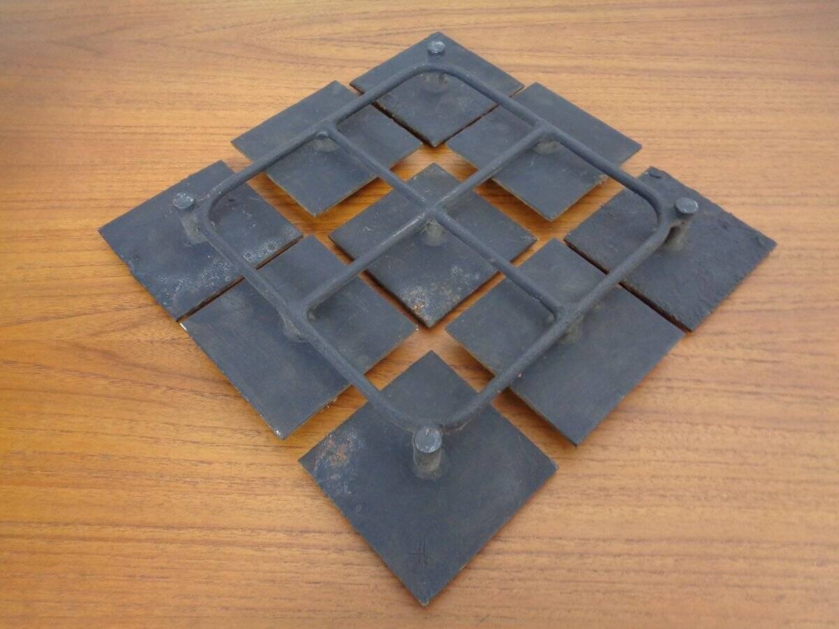 Brutalist Metal Wall Panel, 1960s