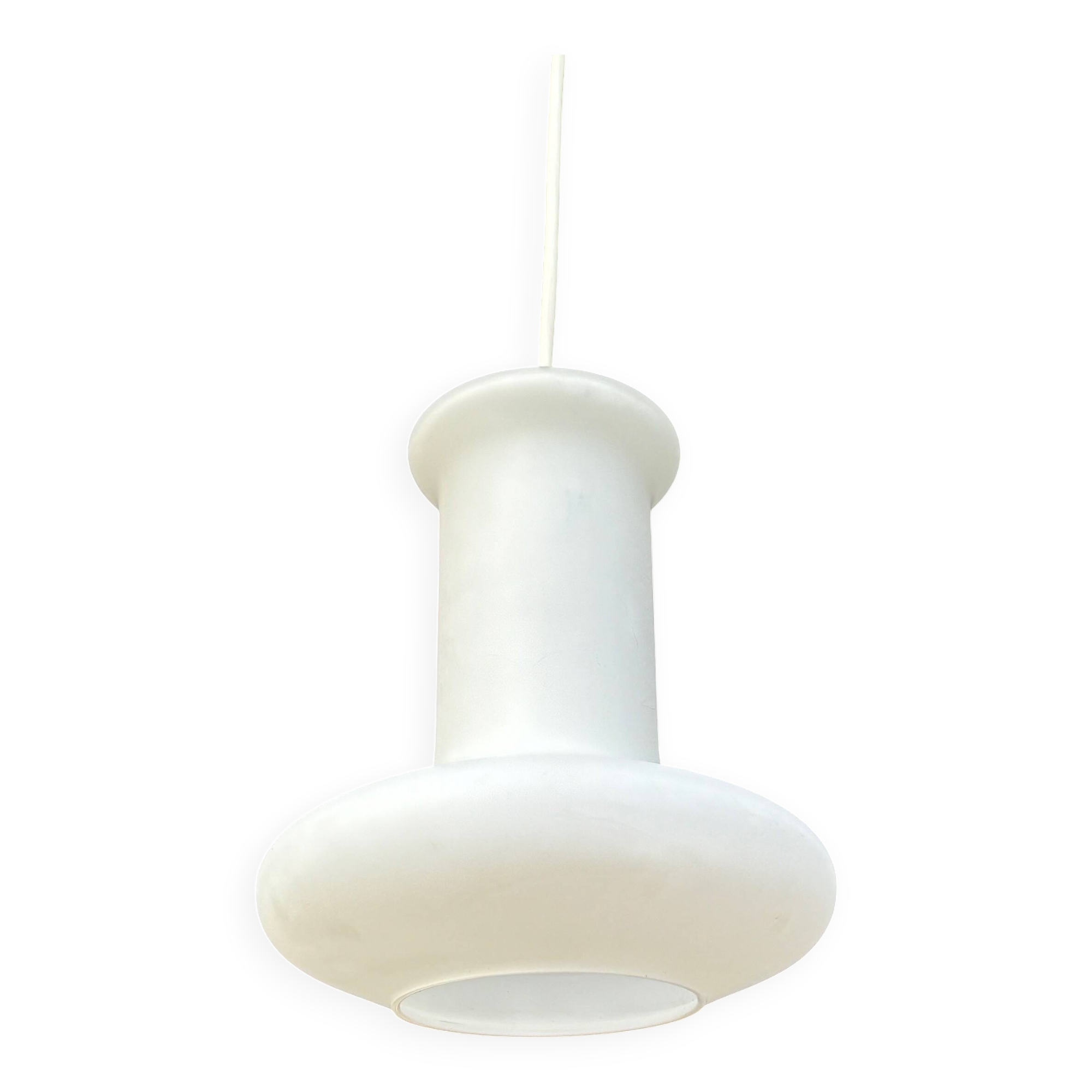 opaline pendant light - suede from the 70s