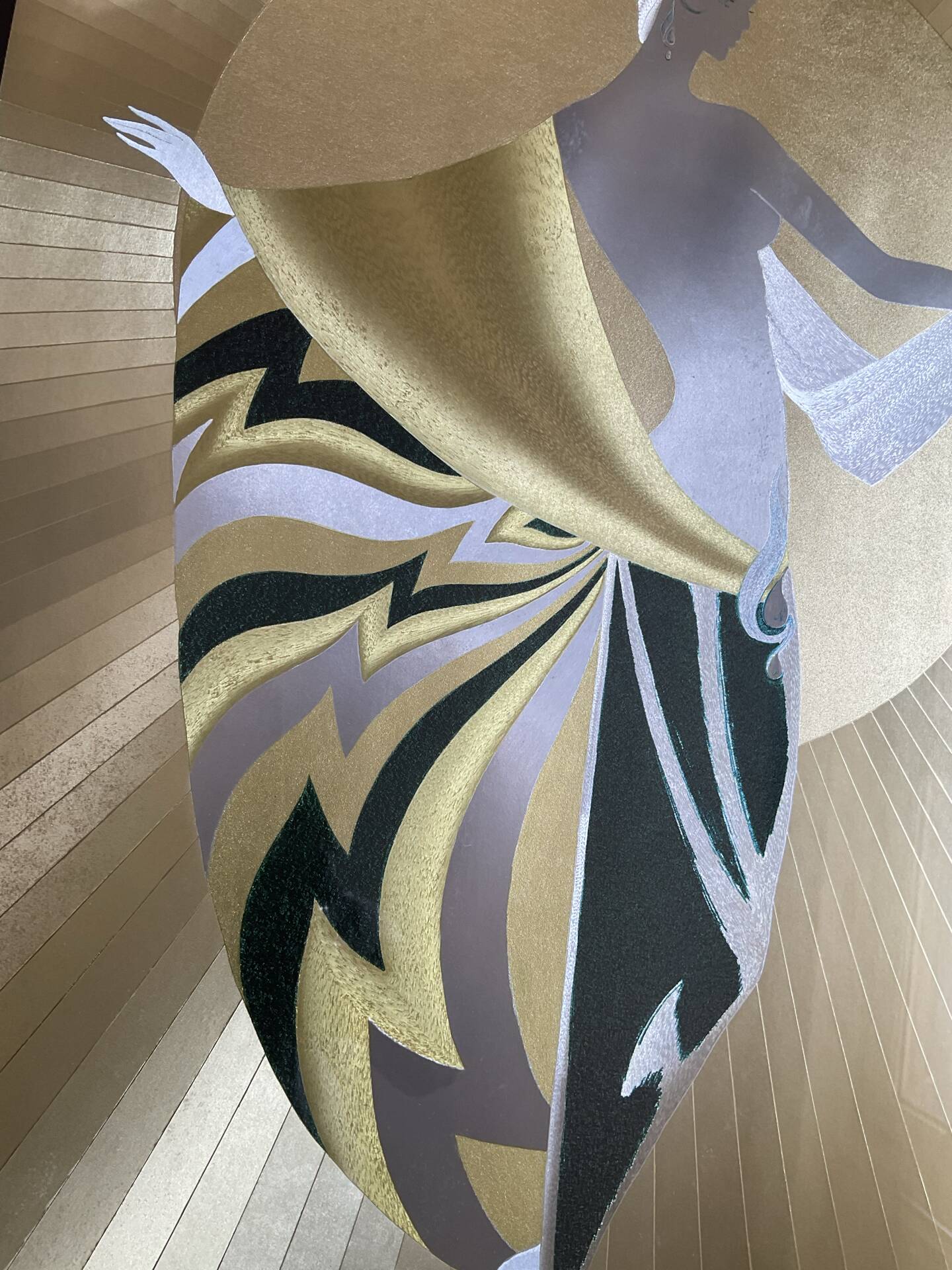 Vintage style Art Deco painting by Carlos Asumendi