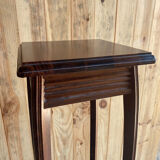 Wooden pedestal table