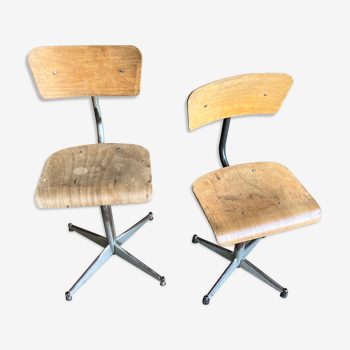 Pair of workshop chairs