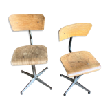 Pair of workshop chairs