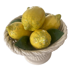 coupe de fruits en porcelaine