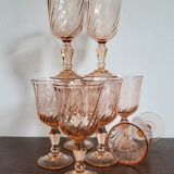 8 Rosaline stemmed glasses