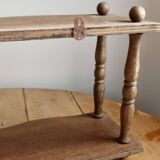 Vintage wooden wall shelf in Napoléon III style – 2 levels