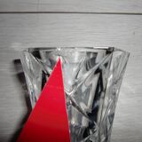 Small white crystal vase (Height 13 cm)