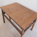 Rattan side table