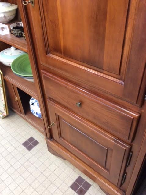 Cherry wood support cabinet