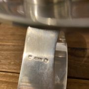 Candlestick candlestick design 1970 metal silver Saint Médard